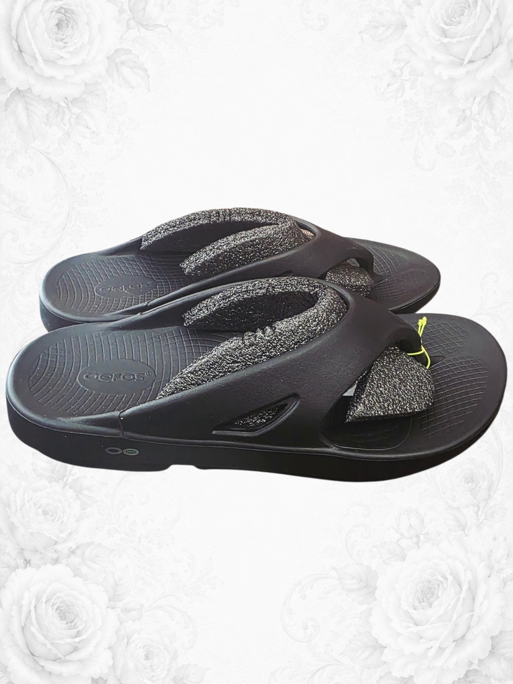 OOFOS OOriginal Recovery Flip Flops Black Unisex M13 W15 NWT XXL Size Men Women